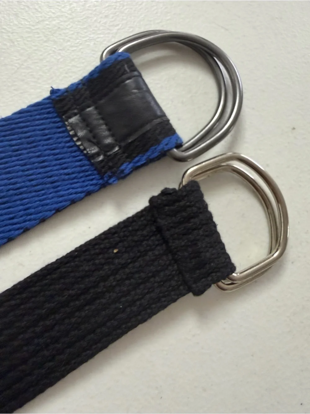 Men’s Black  and Blue Woven Belts